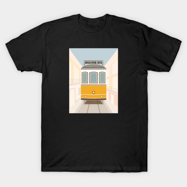 Lisbon Tram, Portugal T-Shirt by lymancreativeco